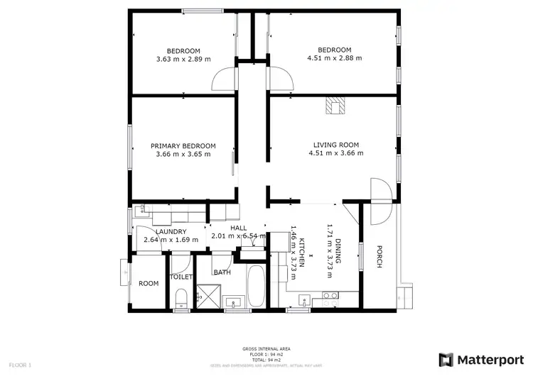 Floorplan of Homely house listing, 6 Domaille Crescent, Swan Hill VIC 3585