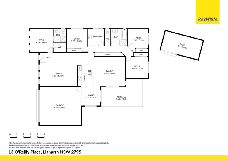 Floorplan of Homely house listing, 13 O'Reilly Place, Llanarth NSW 2795