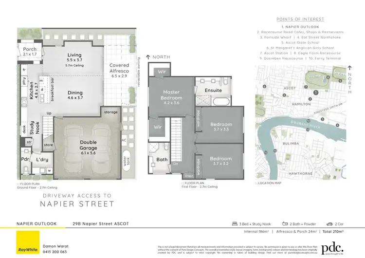 Floorplan of Homely house listing, 29B Napier Street, Ascot QLD 4007