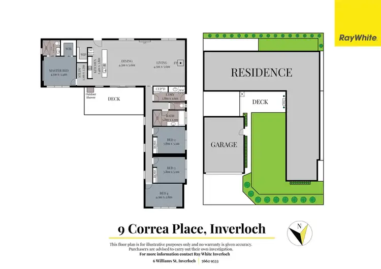 Floorplan of Homely house listing, 9 Correa Place, Inverloch VIC 3996