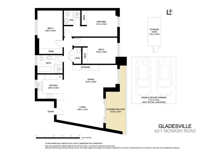 Floorplan of Homely apartment listing, 42/1 Monash Road, Gladesville NSW 2111