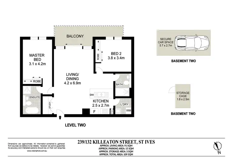 Floorplan of Homely apartment listing, 239/132 Killeaton Street, St Ives NSW 2075