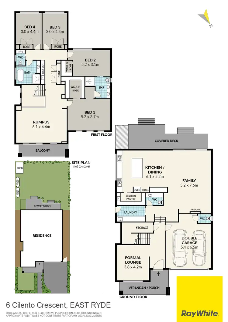 Floorplan of Homely house listing, 6 Cilento Crescent, East Ryde NSW 2113