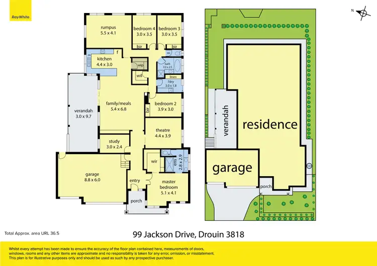Floorplan of Homely house listing, 99 Jackson Drive, Drouin VIC 3818