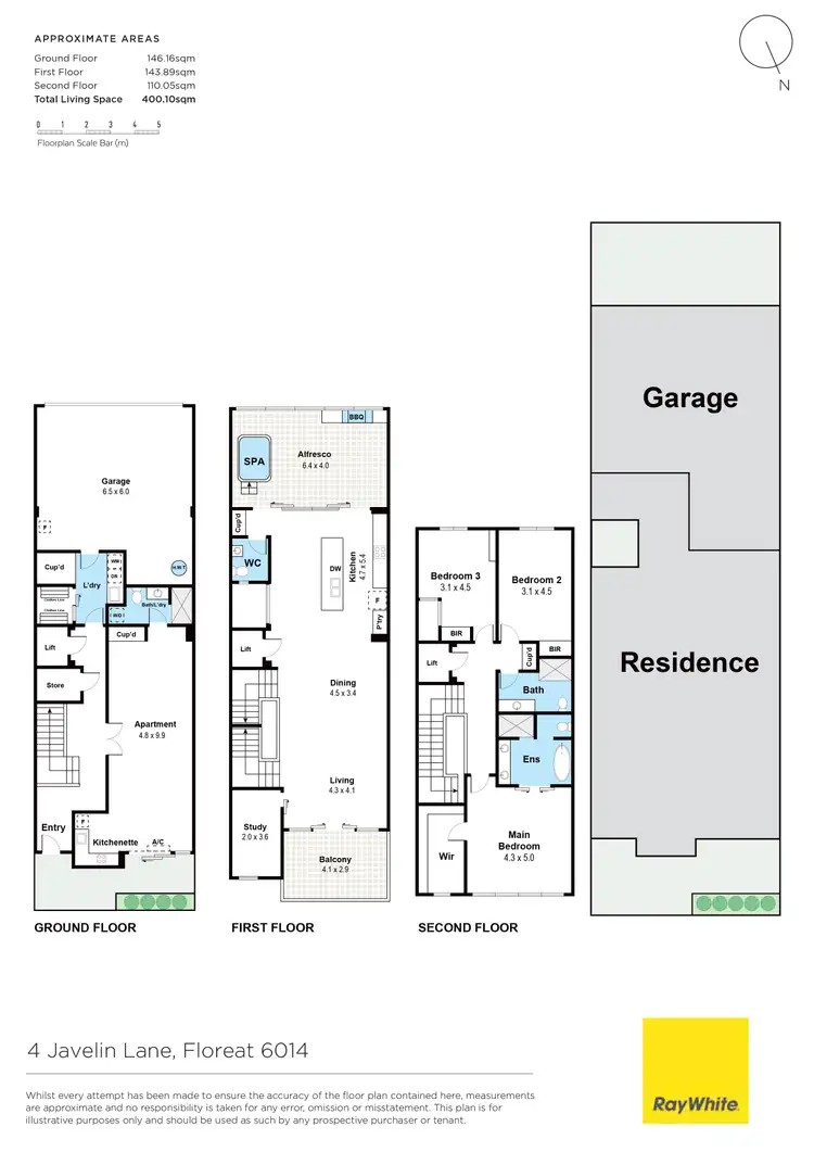 Floorplan of Homely house listing, 4 Javelin Lane, Floreat WA 6014