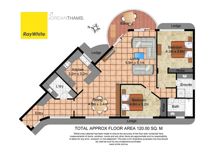 Floorplan of Homely apartment listing, 36/4 Thornton Street, Surfers Paradise QLD 4217