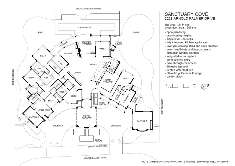 Floorplan of Homely house listing, 2228 Arnold Palmer Drive, Sanctuary Cove QLD 4212