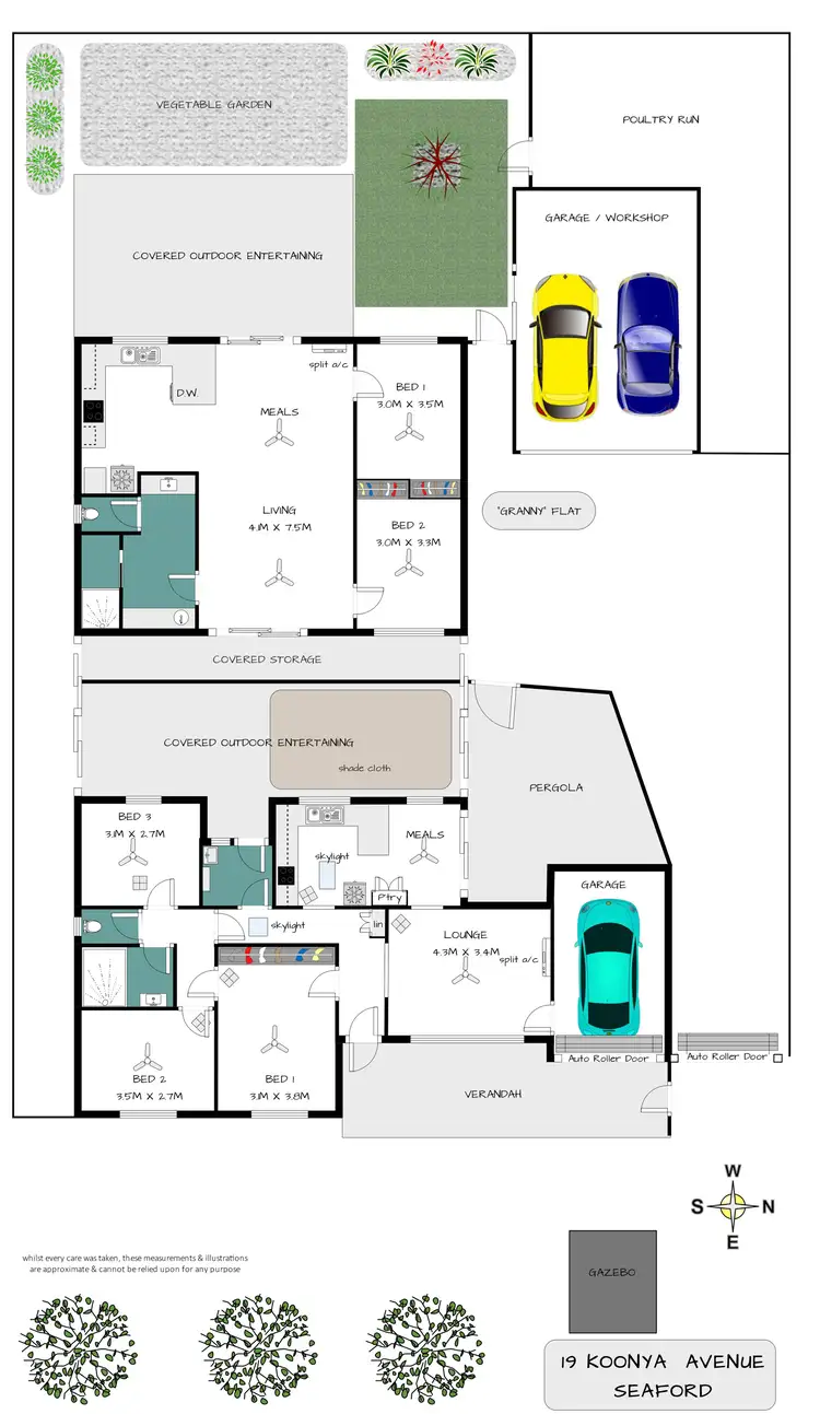 Floorplan of Homely house listing, 19 Koonya Avenue, Seaford SA 5169