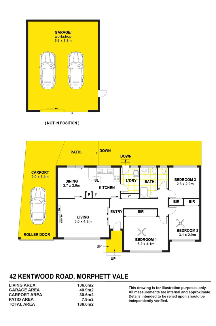 Floorplan of Homely house listing, 42 Kentwood Road, Morphett Vale SA 5162