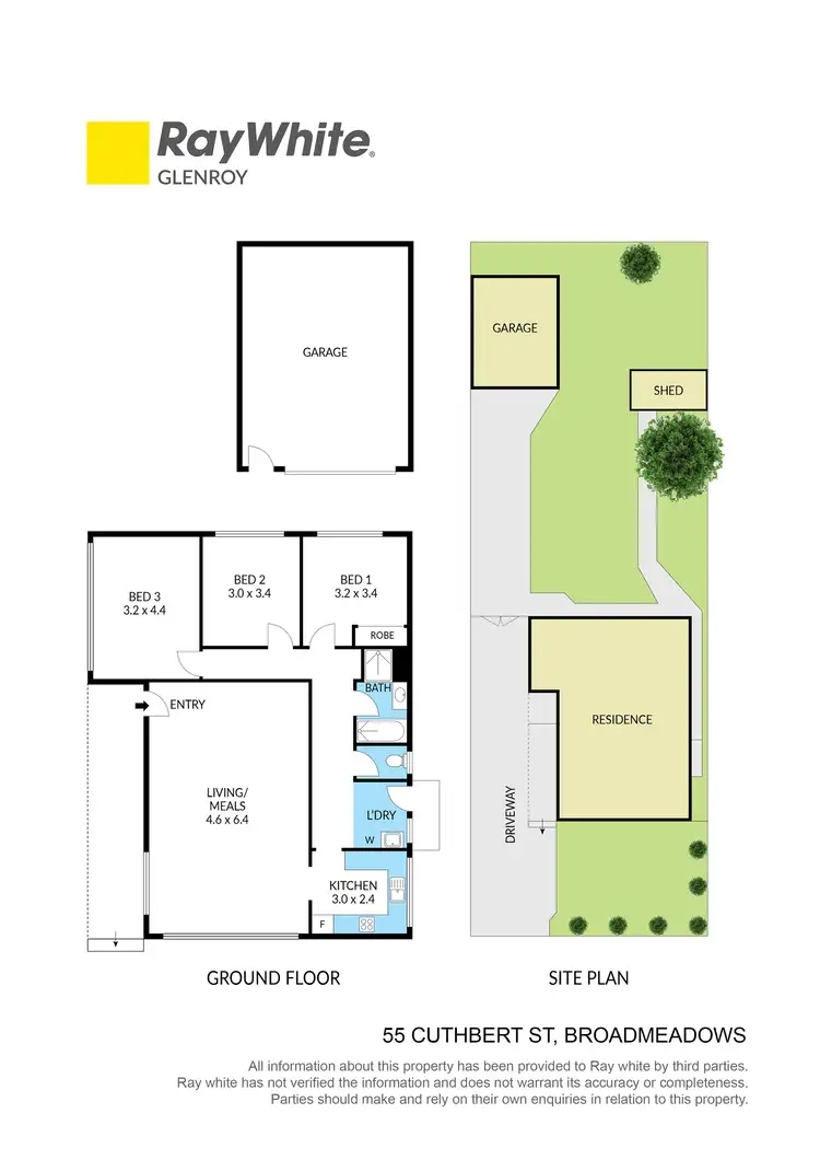 Floorplan of Homely house listing, 55 Cuthbert Street, Broadmeadows VIC 3047