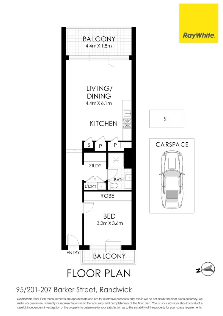 Floorplan of Homely apartment listing, 95/201-207 Barker Street, Randwick NSW 2031