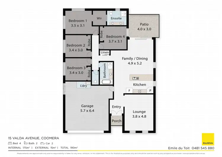 Floorplan of Homely house listing, 15 Valda Avenue, Coomera QLD 4209