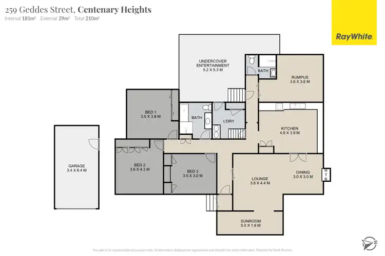 Floorplan of Homely house listing, 259 Geddes Street, Centenary Heights QLD 4350