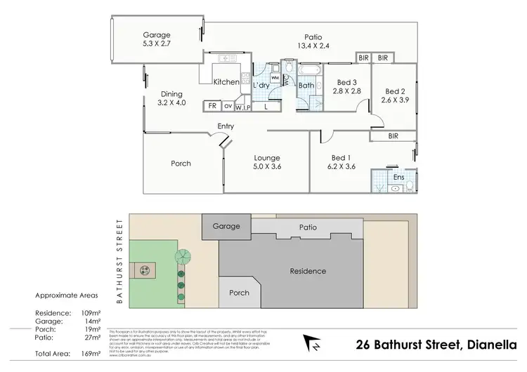 Floorplan of Homely house listing, 26 Bathurst Street, Dianella WA 6059