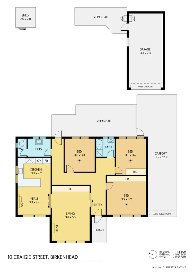 Floorplan of Homely house listing, 10 Craigie Street, Birkenhead SA 5015