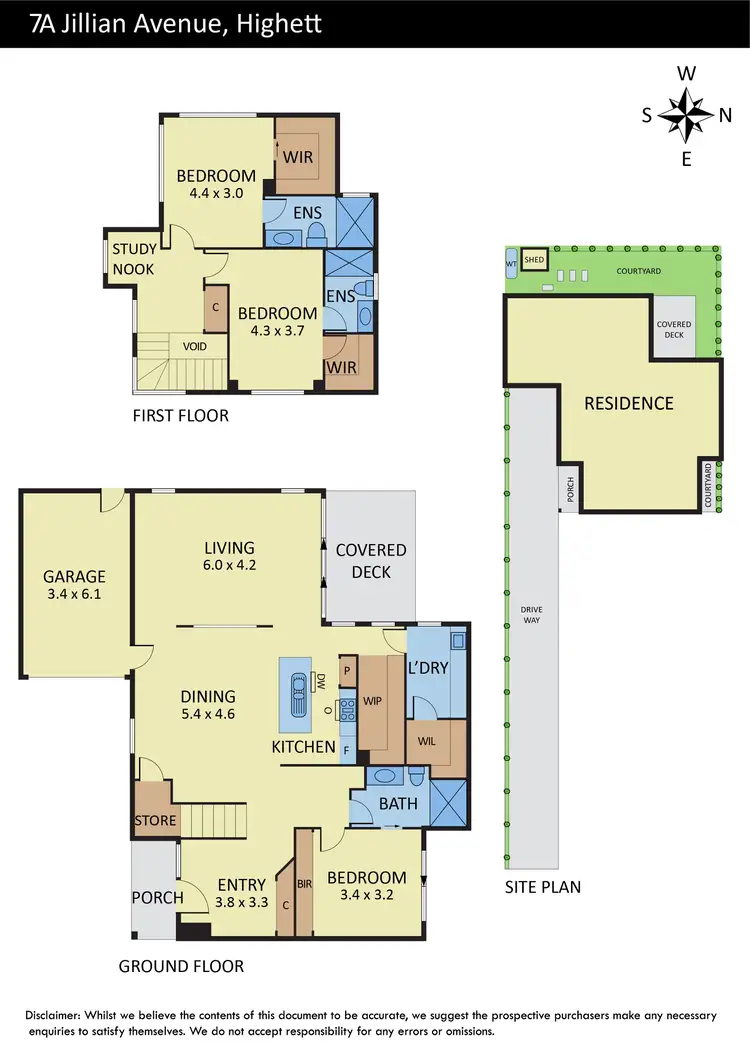 Floorplan of Homely townhouse listing, 7A Jillian Avenue, Highett VIC 3190