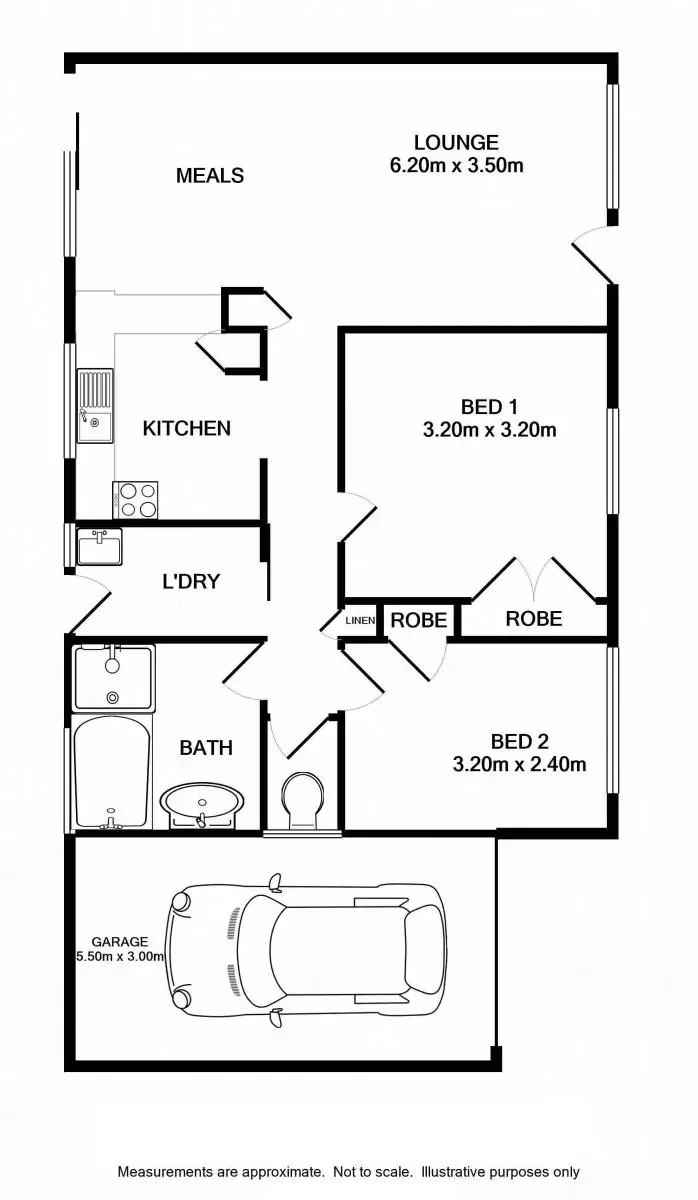 Floorplan of Homely unit listing, 6/881 Padman Drive, West Albury NSW 2640