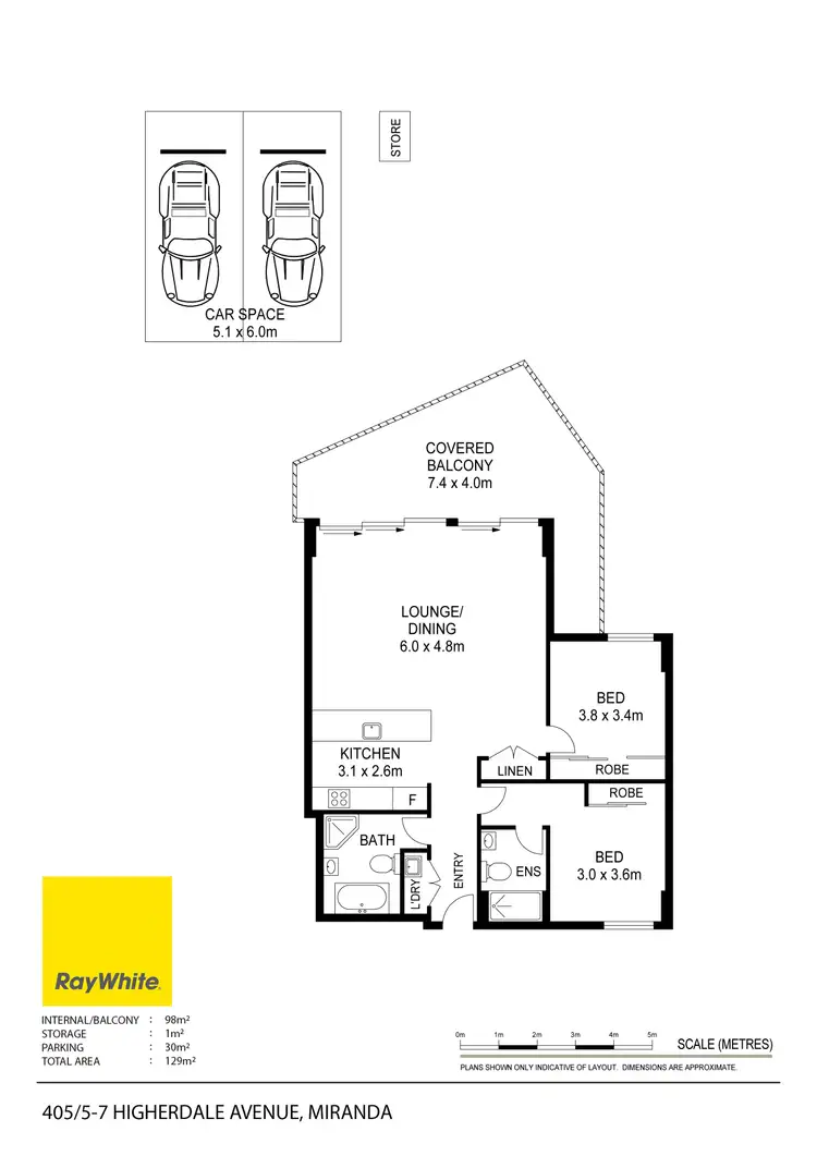 Floorplan of Homely apartment listing, 403/5-7 Higherdale Avenue, Miranda NSW 2228