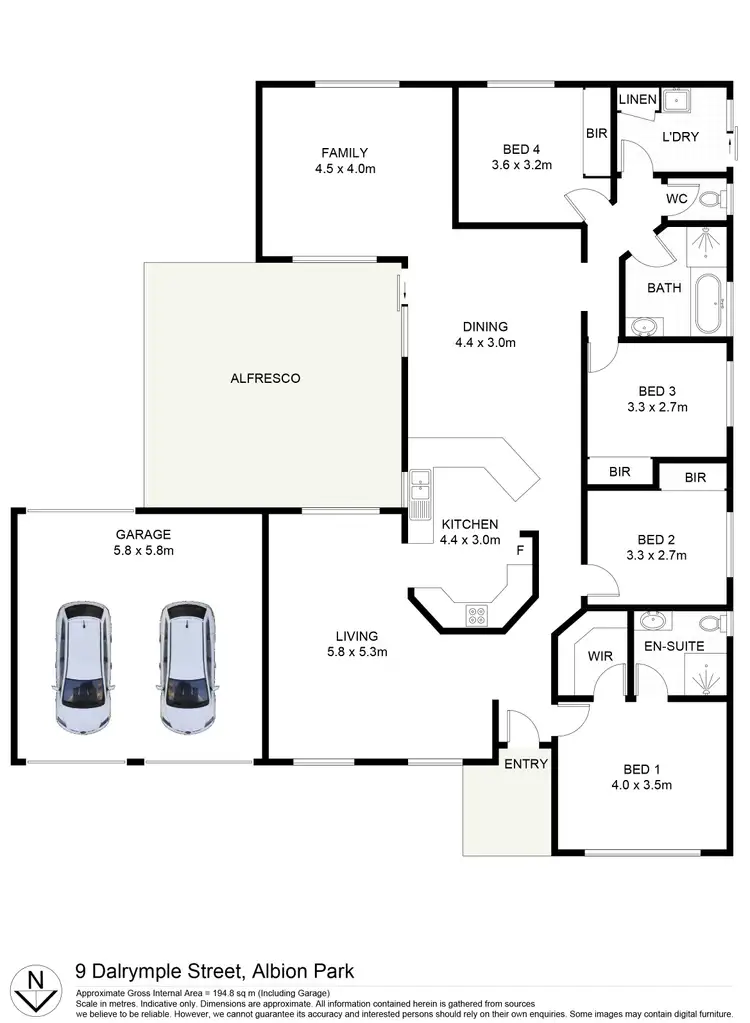 Floorplan of Homely house listing, 9 Dalrymple Street, Albion Park NSW 2527