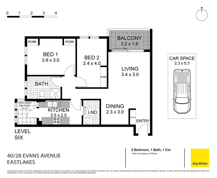 Floorplan of Homely apartment listing, 40/28 Evans Avenue, Eastlakes NSW 2018