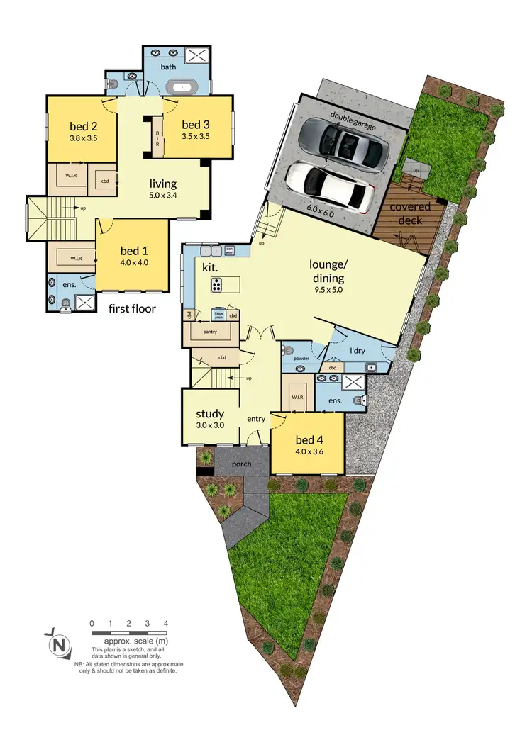 Floorplan of Homely townhouse listing, 1/2 Doorawarrah Court, Mount Waverley VIC 3149