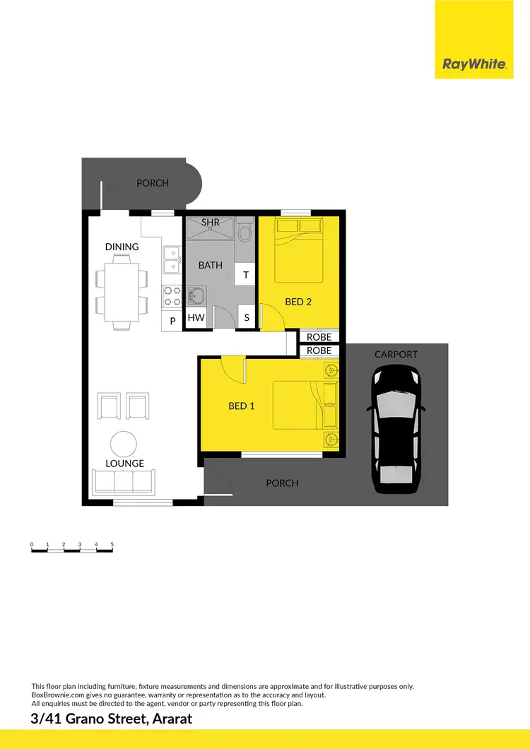 Floorplan of Homely unit listing, 3/41 Grano Street, Ararat VIC 3377
