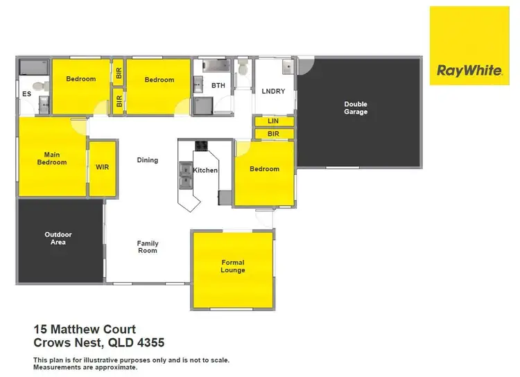 Floorplan of Homely house listing, 15 Matthew Court, Crows Nest QLD 4355