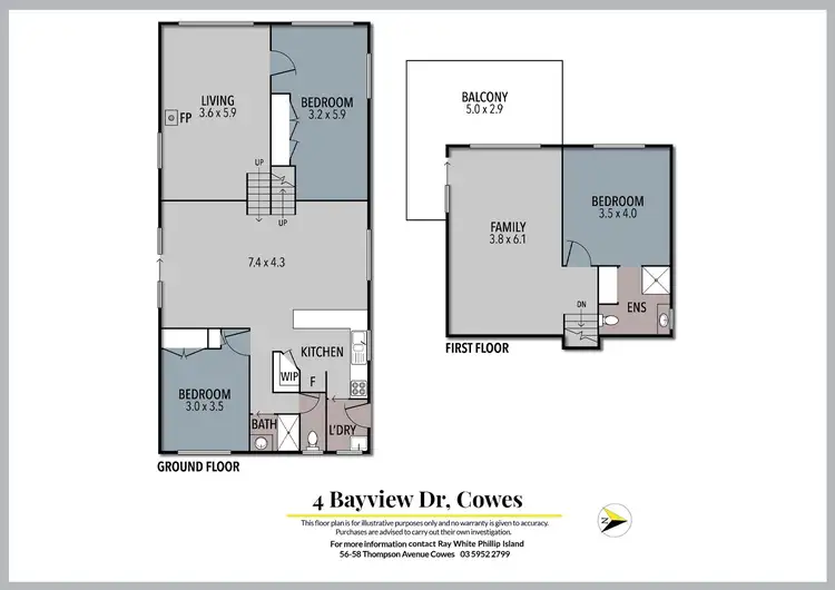 Floorplan of Homely house listing, 4 Bayview Drive, Cowes VIC 3922