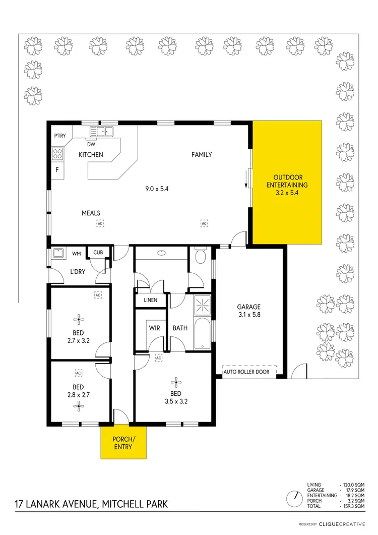 Floorplan of Homely house listing, 17 Lanark Avenue, Mitchell Park SA 5043