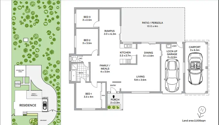 Floorplan of Homely house listing, 20 Parkview Road, Glass House Mountains QLD 4518