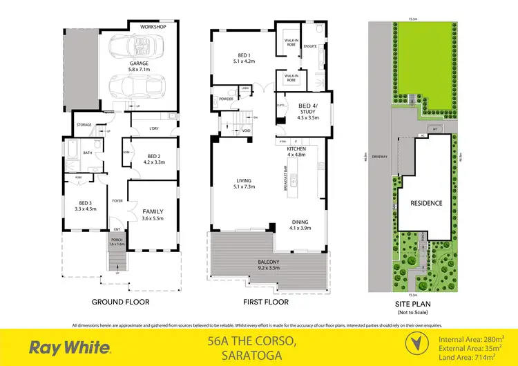 Floorplan of Homely house listing, 56A The Corso, Saratoga NSW 2251
