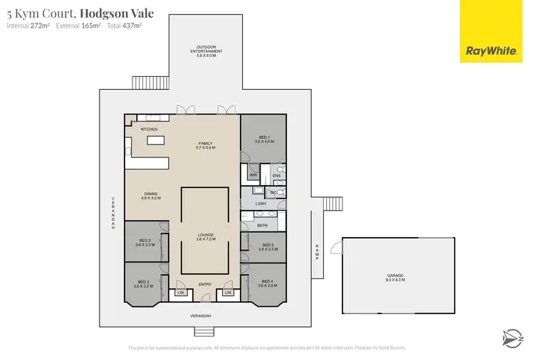 Floorplan of Homely house listing, 5 Kym Court, Hodgson Vale QLD 4352