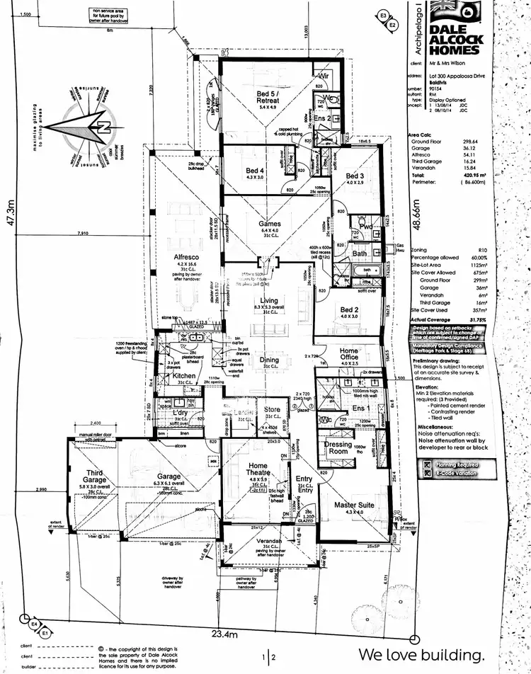 Floorplan of Homely house listing, 45 Appaloosa Drive, Baldivis WA 6171