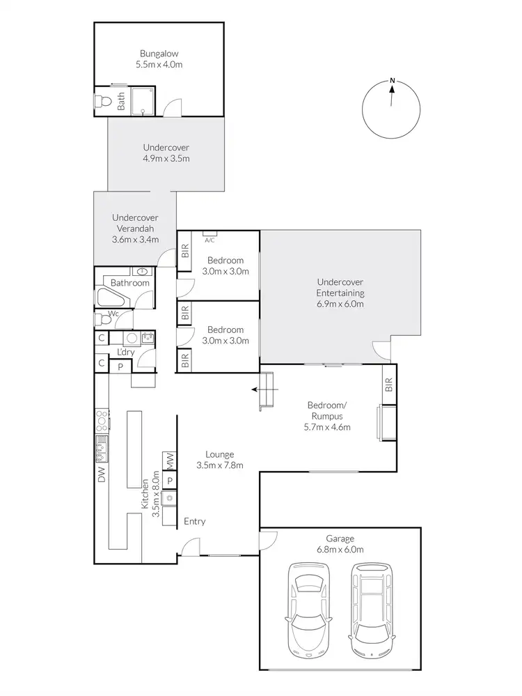 Floorplan of Homely house listing, 68 Plantation Road, Corio VIC 3214