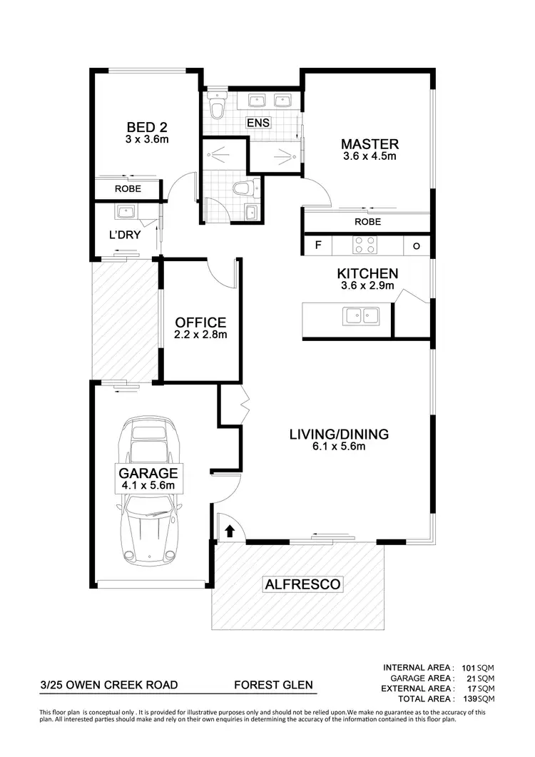Floorplan of Homely house listing, 3/25 Owen Creek Road, Forest Glen QLD 4556