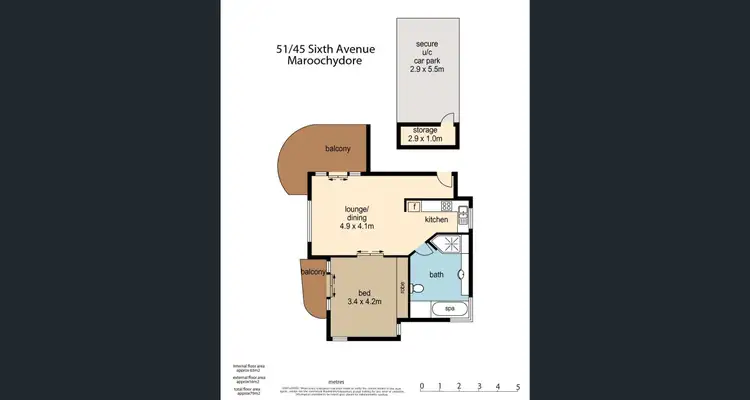 Floorplan of Homely unit listing, 51/45 Sixth Avenue, Maroochydore QLD 4558