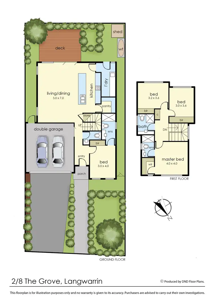 Floorplan of Homely house listing, 8 The Grove, Langwarrin VIC 3910