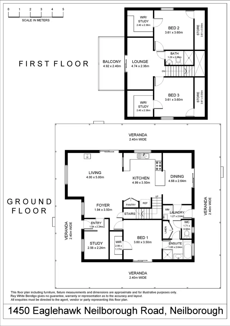 Floorplan of Homely house listing, 1450 Eaglehawk Neilborough Road, Neilborough VIC 3570