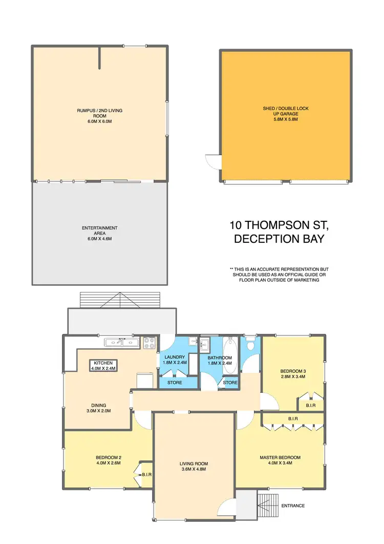 Floorplan of Homely house listing, 10 Thompson Street, Deception Bay QLD 4508