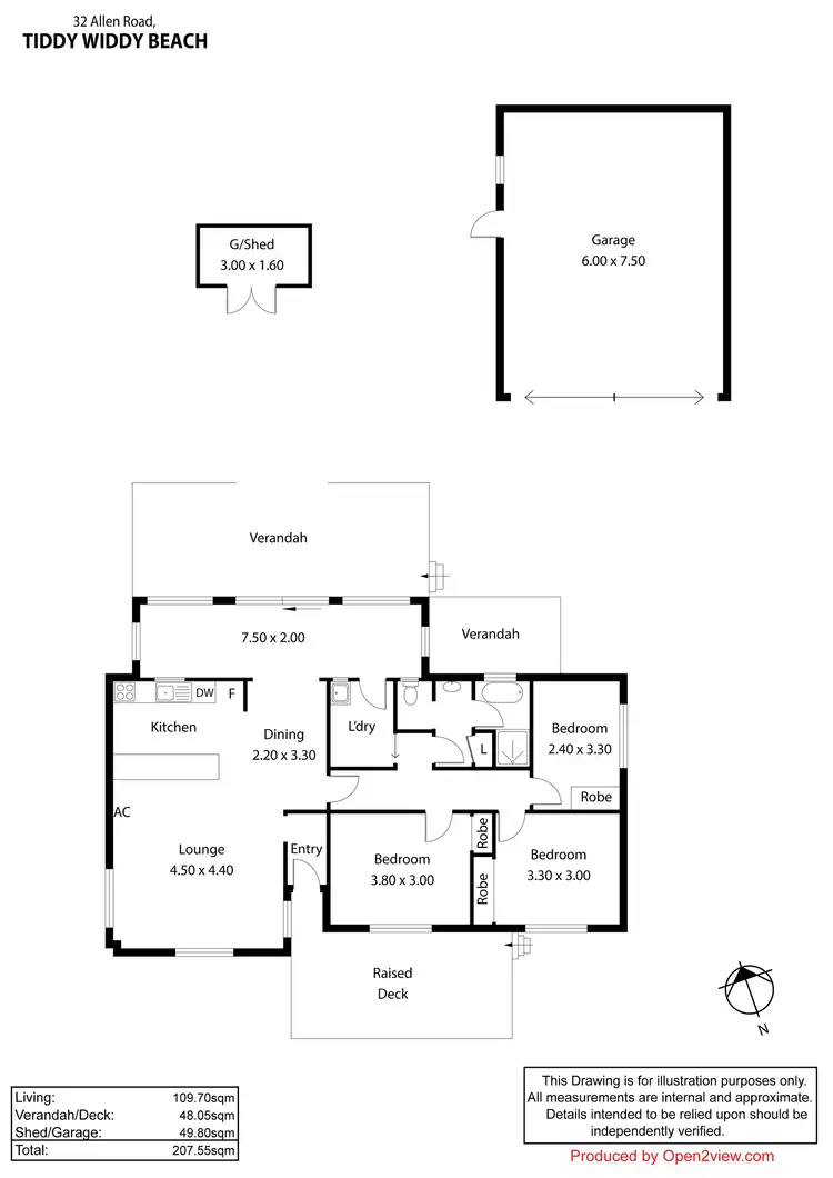 Floorplan of Homely house listing, 32 Allen Road, Tiddy Widdy Beach SA 5571