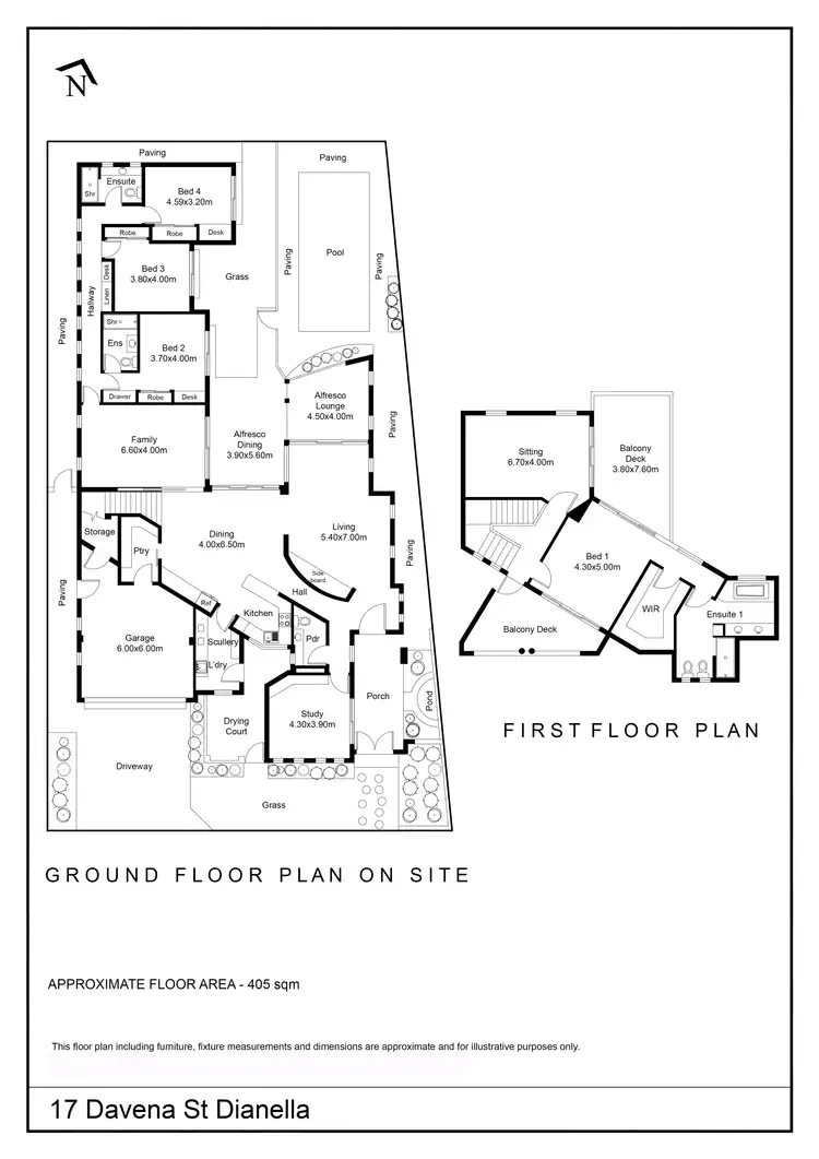 Floorplan of Homely house listing, 17 Davena Street, Dianella WA 6059
