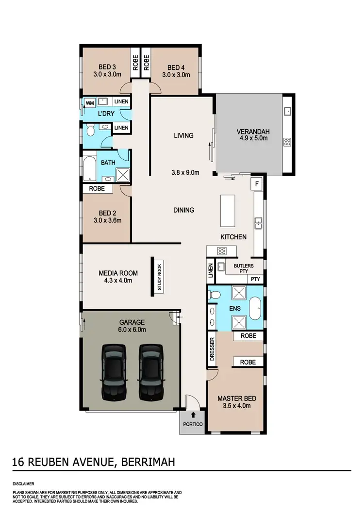 Floorplan of Homely house listing, 16 Reuben Avenue, Berrimah NT 828