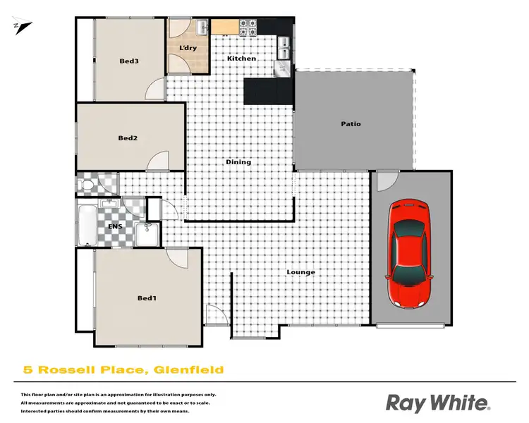Floorplan of Homely house listing, 5 Rossell Place, Glenfield NSW 2167