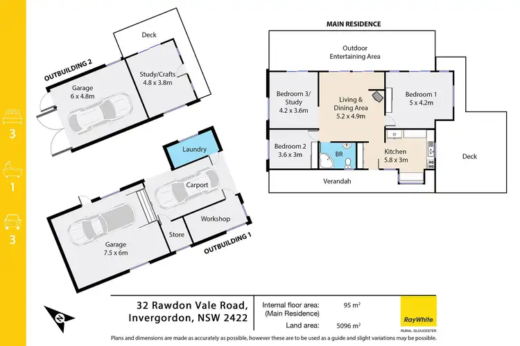 Floorplan of Homely house listing, 32 Rawdon Vale Road, Gloucester NSW 2422