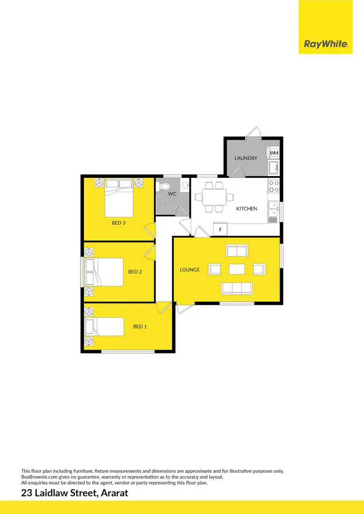 Floorplan of Homely house listing, 23 Laidlaw Street, Ararat VIC 3377