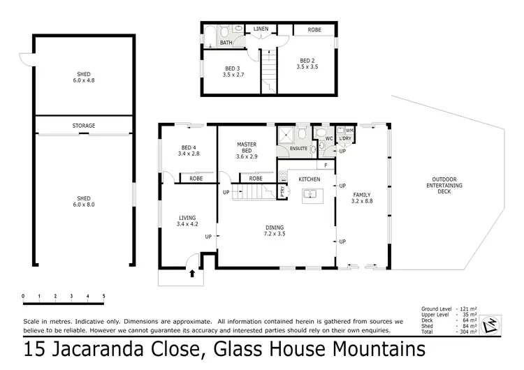 Floorplan of Homely house listing, 15 Jacaranda Close, Glass House Mountains QLD 4518