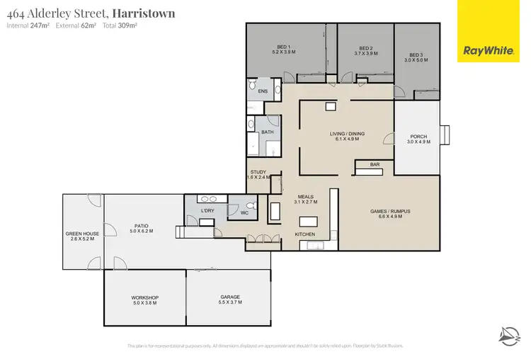 Floorplan of Homely house listing, 464 Alderley Street, Harristown QLD 4350