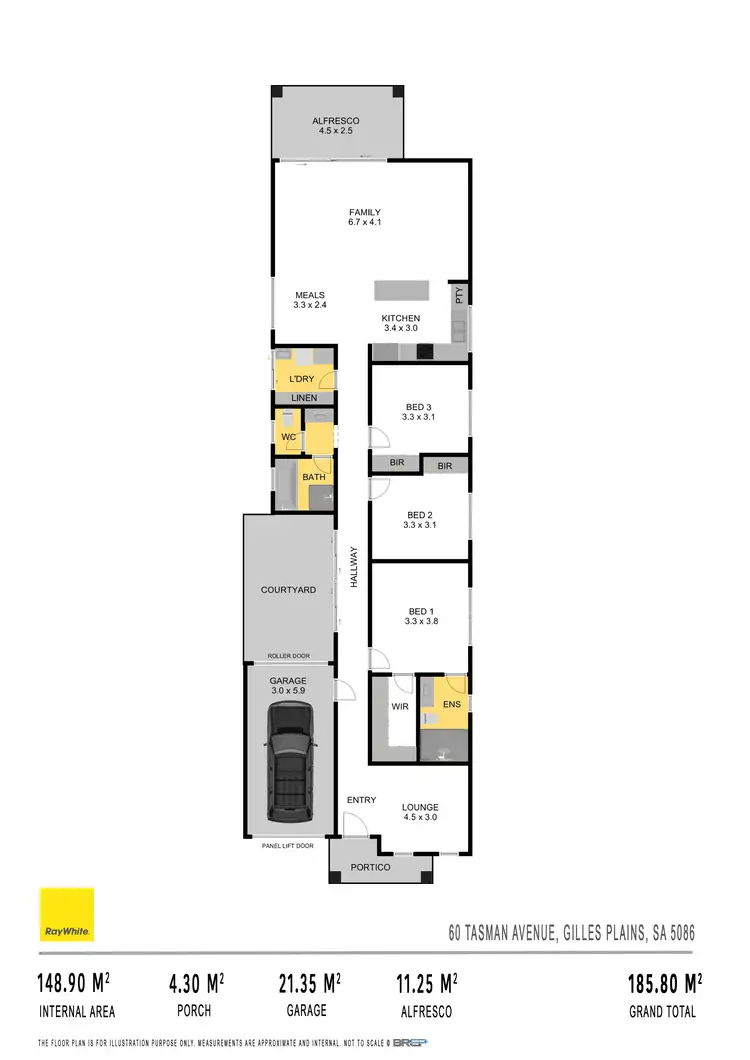 Floorplan of Homely house listing, 60 Tasman Avenue, Gilles Plains SA 5086