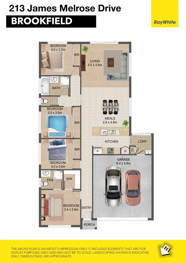 Floorplan of Homely house listing, 213 James Melrose Drive, Brookfield VIC 3338