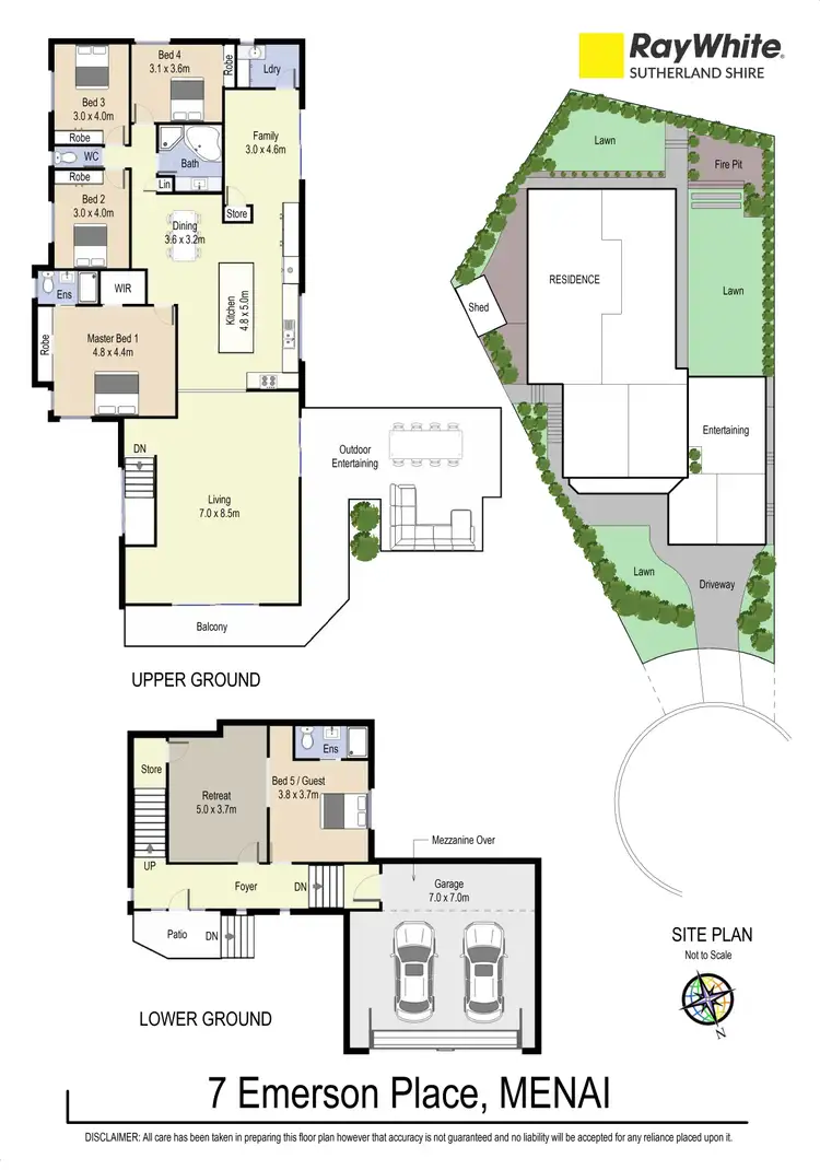 Floorplan of Homely house listing, 7 Emerson Place, Menai NSW 2234